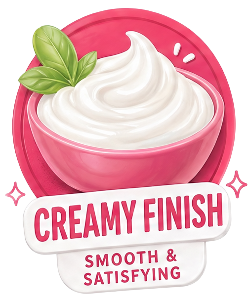 Creamy finish
