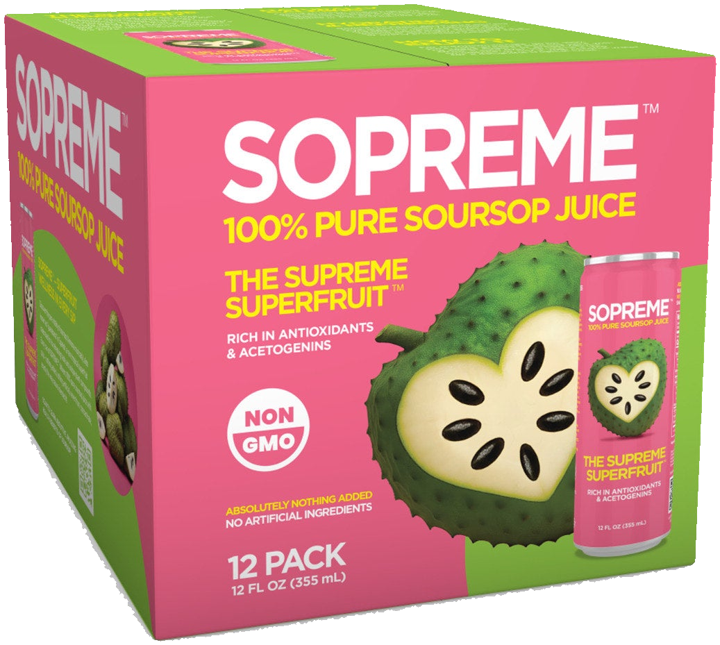 Sopreme Soursop Juice 12-Pack Box